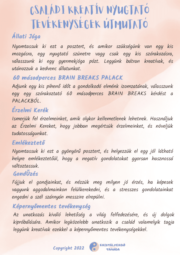 Családi Kreatív Nyugtató tevékenységek gyűjteménye - Image 2