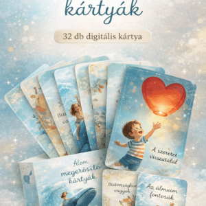 Álom megerősítő kártyák a mindfulness gyakorlásához