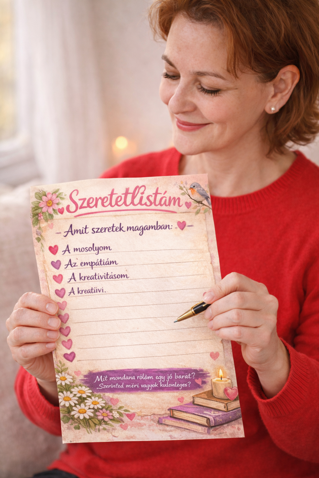 Márciusi szeretetlista készítés