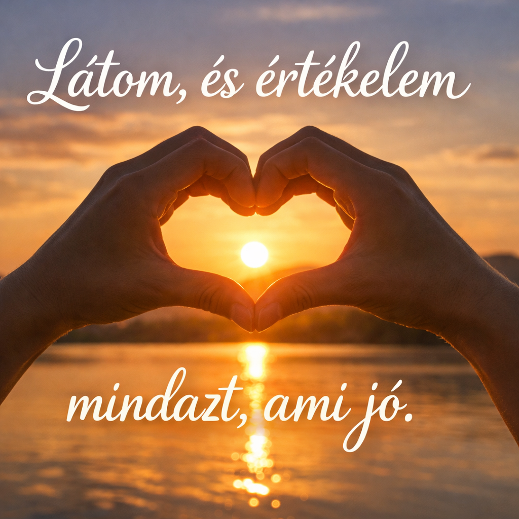 Látom, és értékelem mindazt ami jó